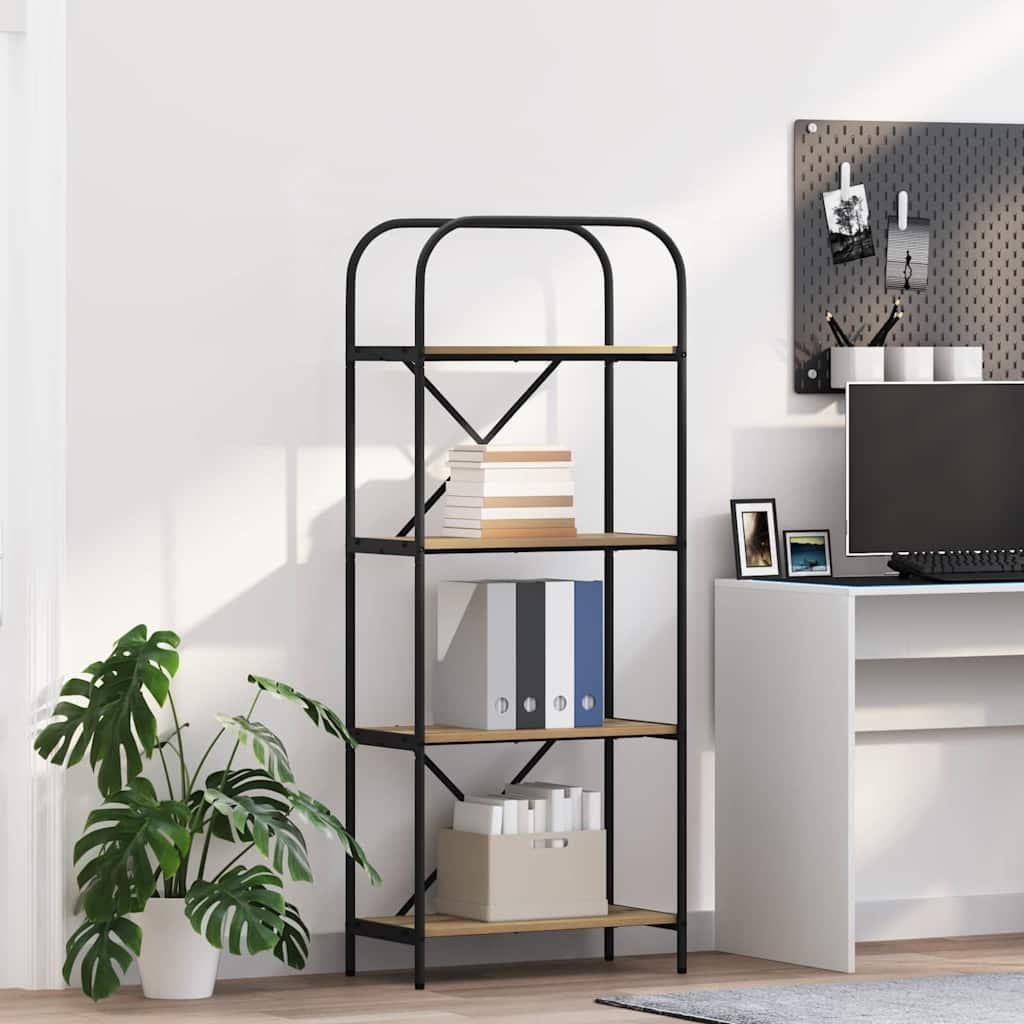 Bogreol Artisan Egetræ 60 x 30 x 146 cm Konstrueret træ