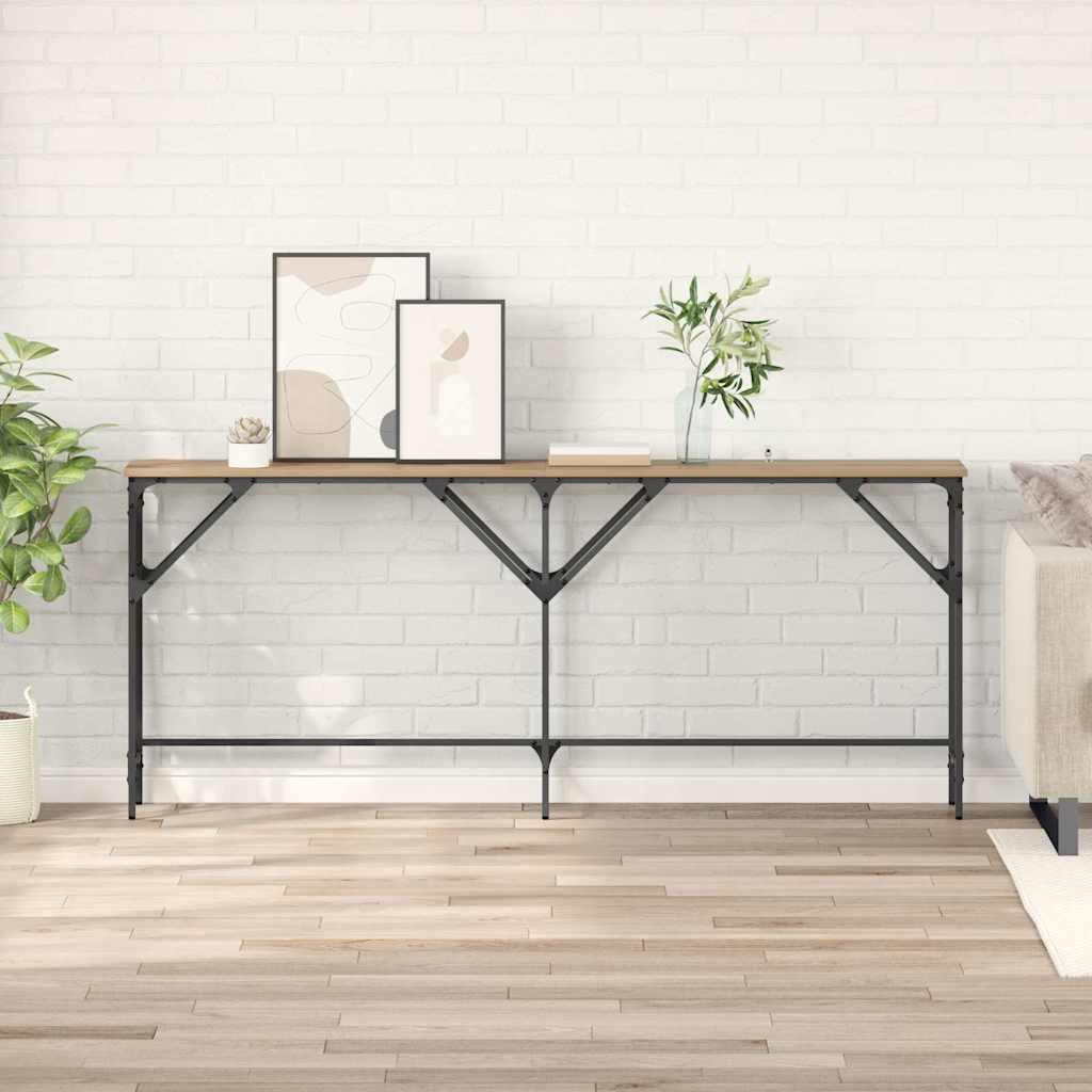 Konsolbord artisan eg 180 x 29 x 75 cm Konstrueret træ
