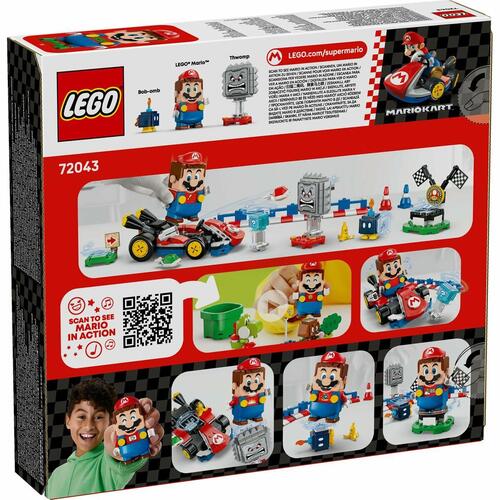 Lego Super Mario - Interaktiv Mario og Standard Kart, 278 dele
