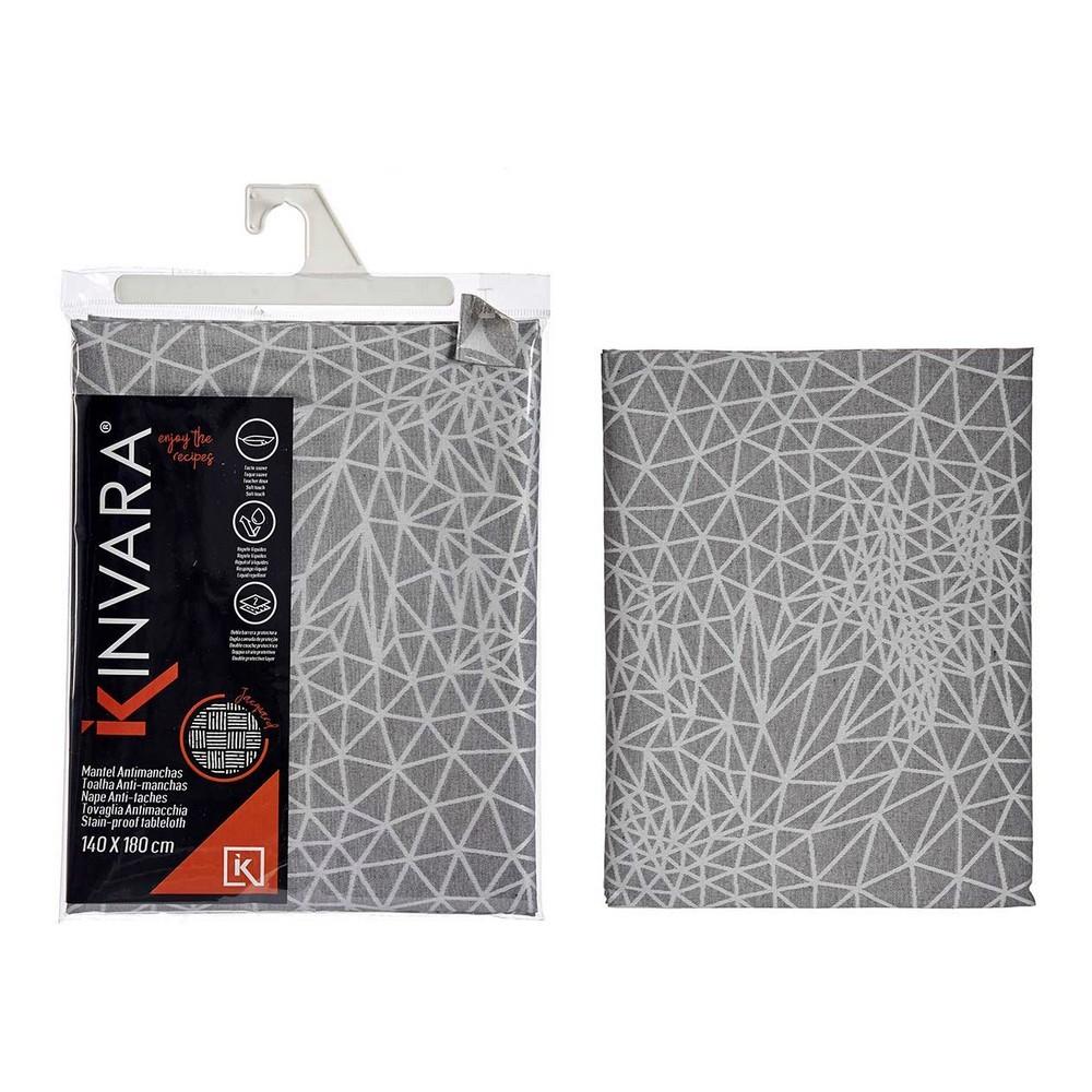 Dug Abstrakt Grå Jacquard Hvid 140 180