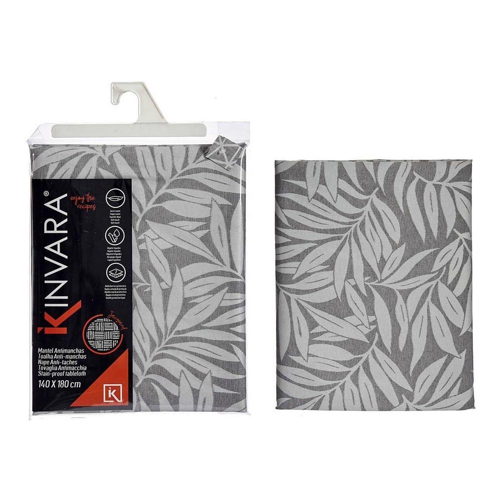 Kinvara dug i jacquard - hvid/grå, 140 × 180 cm