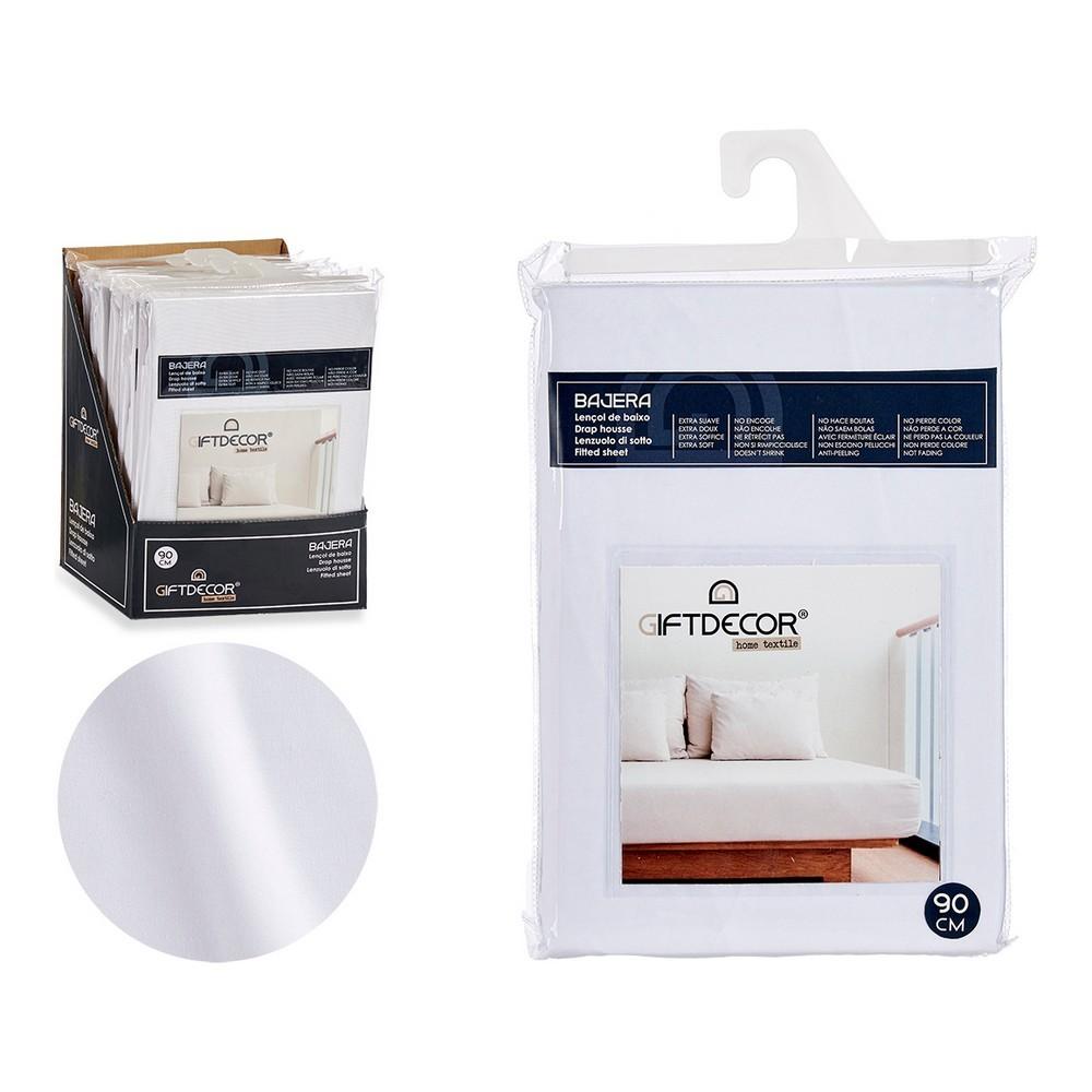 bundplastik Hvid UK dobbeltseng (135 x 200 cm)