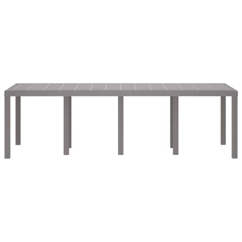 Havebord Lys Grå 250x100x73 cm Poly Rattan, Havebord Lys Grå 100x100x73 cm Poly Rattan, Havebord Lys Grå 150x100x73 cm Poly Rattan
