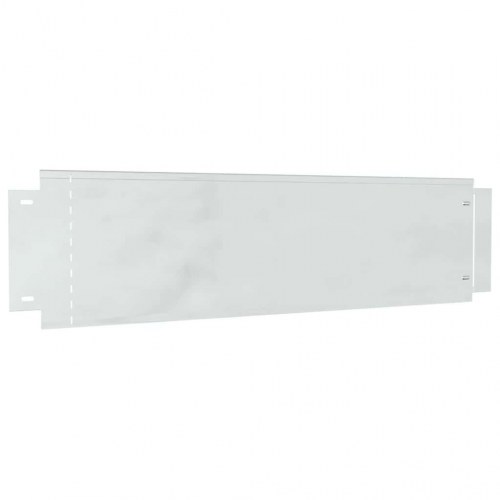 Plænekanter - 20 stk sølv, galvaniseret stål 100 × 25 cm
