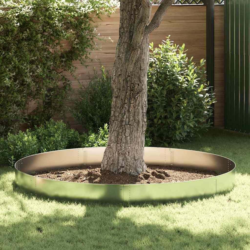 Plænekanter 30 stk Sølv 100 x 25 cm Galvaniseret stål