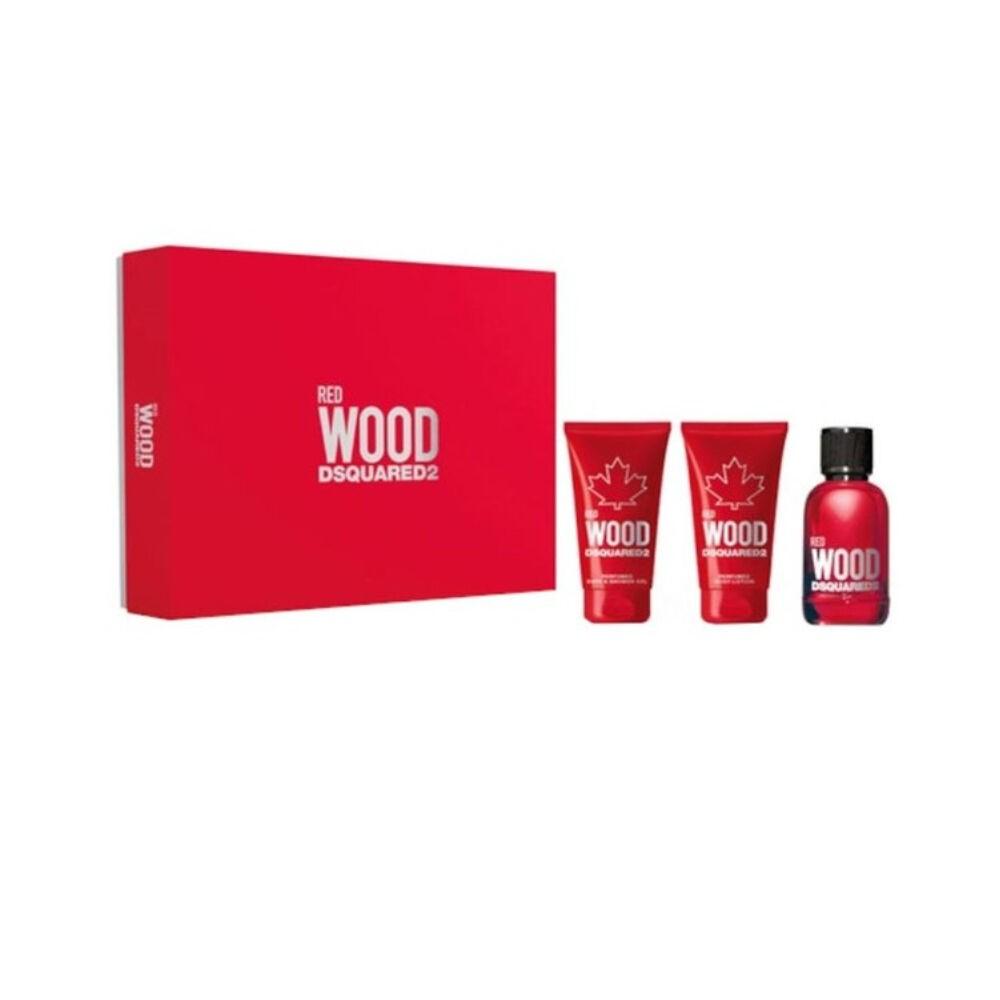 Dsquared2 Red Wood gavesæt til kvinder - 3 dele