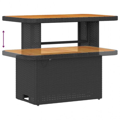 Havesofa Sæt 10 stk Sort og cremefarvet 90 x 55 x 71 cm