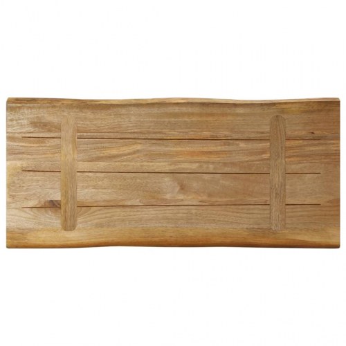 Bordplade 80 x 40 cm i massivt mangotræ med naturlig kant