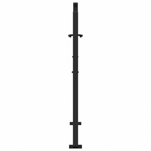 Havelåge 105x106 cm stål flamme design sort