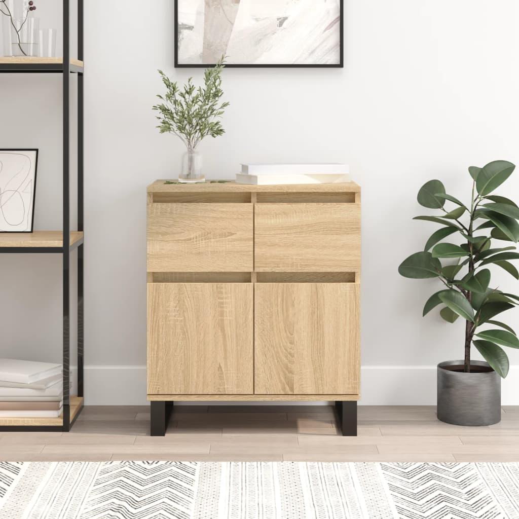 Skænk 60x35x70 cm konstrueret træ sonoma-eg