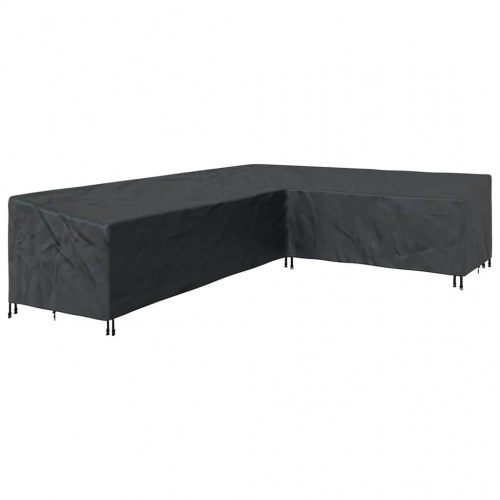 Overtræk til havemøbler Sort 330 x 255 x 80 cm 420D Oxford Stof