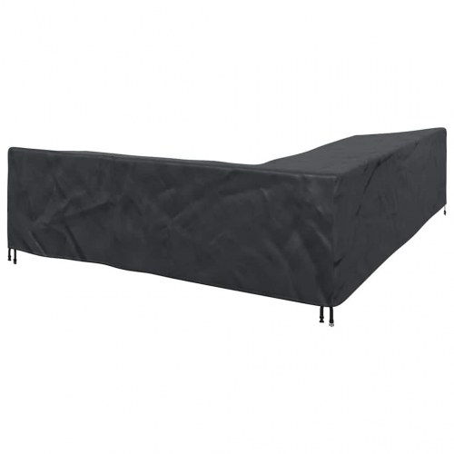 Overtræk til havemøbler Sort 330 x 255 x 80 cm 420D Oxford Stof