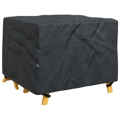 Møbelovertræk - ensfarvet sort 113 × 113 × 73 cm, 210D vandtæt