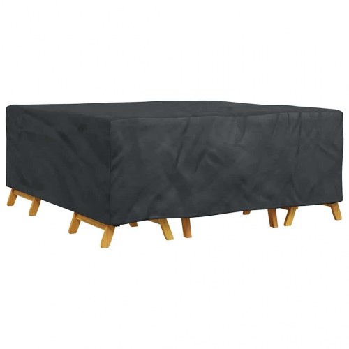Overtræk til havemøbler Sort 200 x 190 x 85 cm 210D