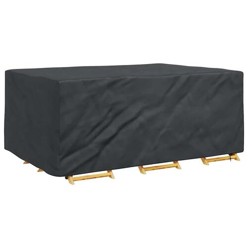 Overtræk til havemøbler Sort 220 x 150 x 85 cm 420D