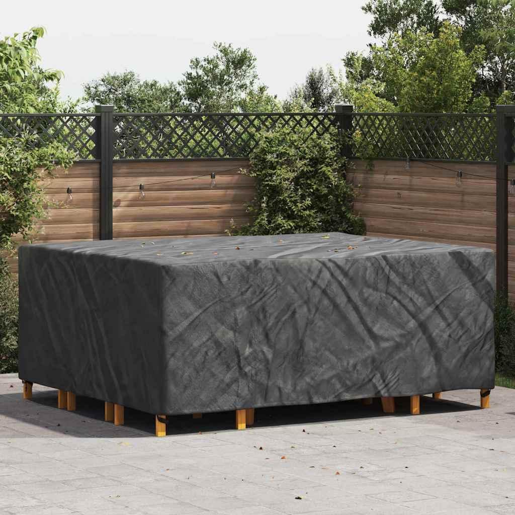 Overtræk til havemøbler Sort 250 x 210 x 70 cm 600D