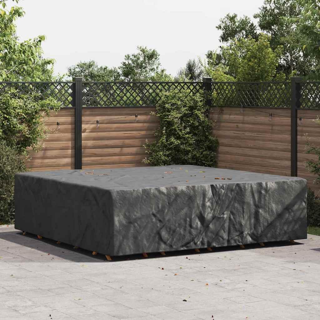 vidaXL Møbelbetræk Ensfarvet Sort 275 x 275 x 70 cm 420D