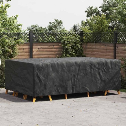 Overtræk til havemøbler Sort 300 x 200 x 90 cm 420D