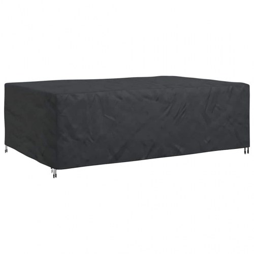 Overtræk til havemøbler Sort 300 x 200 x 90 cm 420D