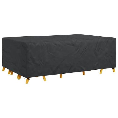 Overtræk til havemøbler Sort 300 x 200 x 90 cm 600D