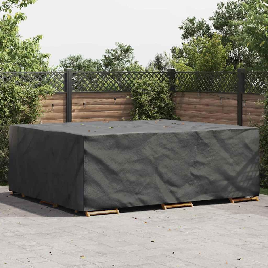 Overtræk til havemøbler Sort 300 x 250 x 70 cm 600D
