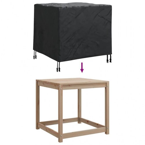 Udendørs møbelovertræk Sort 74 x 74 x 60 cm 420D Oxford Stof