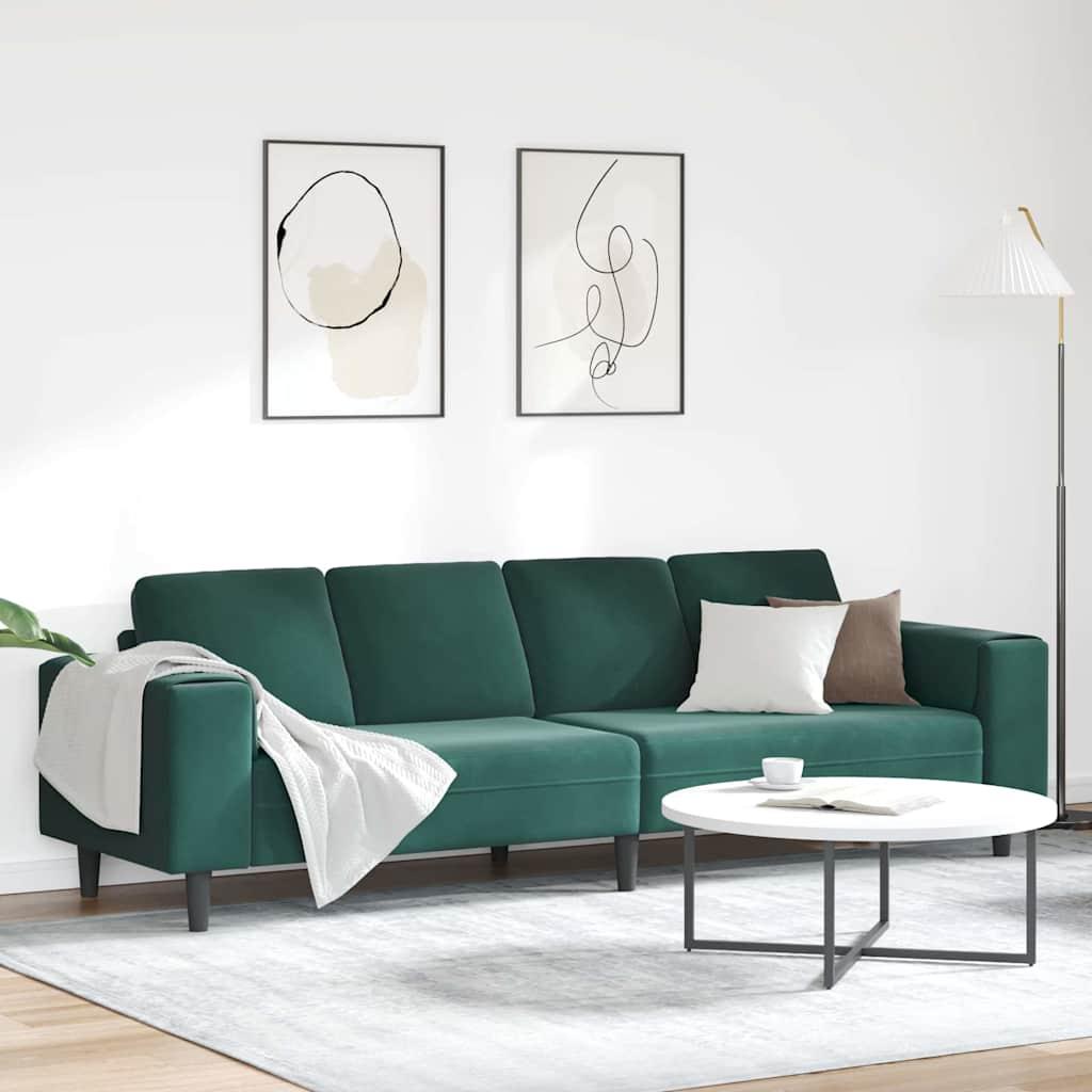 Sofa SÃ¦t MÃ¸rkegrÃ¸n FlÃ¸jl