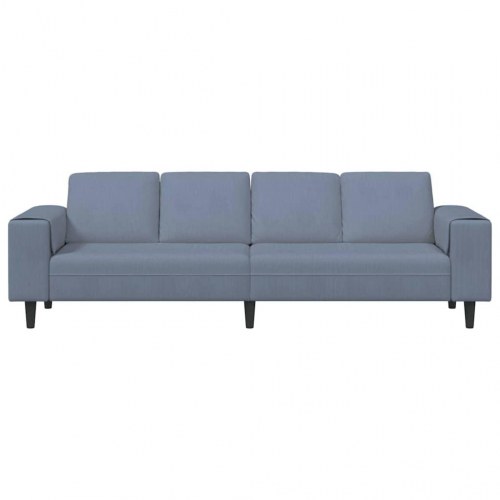 Stof sofa med pude Blå 208 cm Corduroy stof