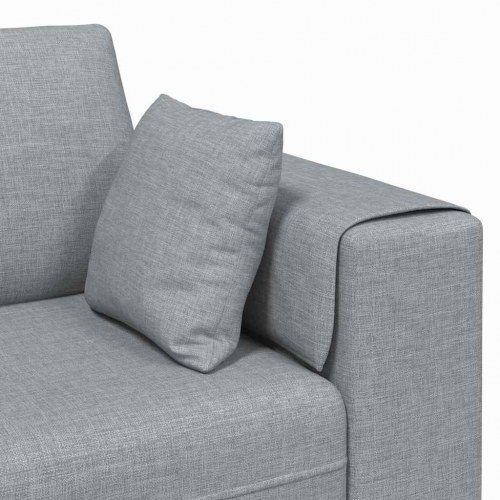 Stof sofa med pude Lysegrå 208 cm Stof