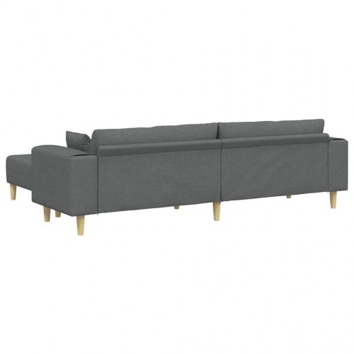 Stof sofa med pude Mørkegrå 208 cm Stof