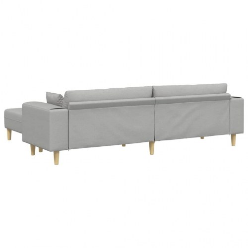 Stof sofa med pude Skygrå 208 cm Stof