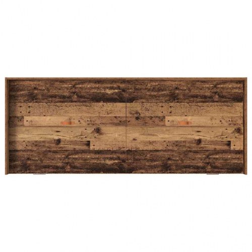 Seng med opbevaring Gammelt træ 90 x 200 cm Konstrueret træ