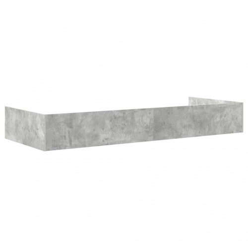 Sengestel med opbevaring beton grå 80 x 200 cm