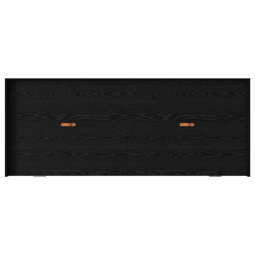 Sengestel med opbevaring sort eg 75 x 190 cm