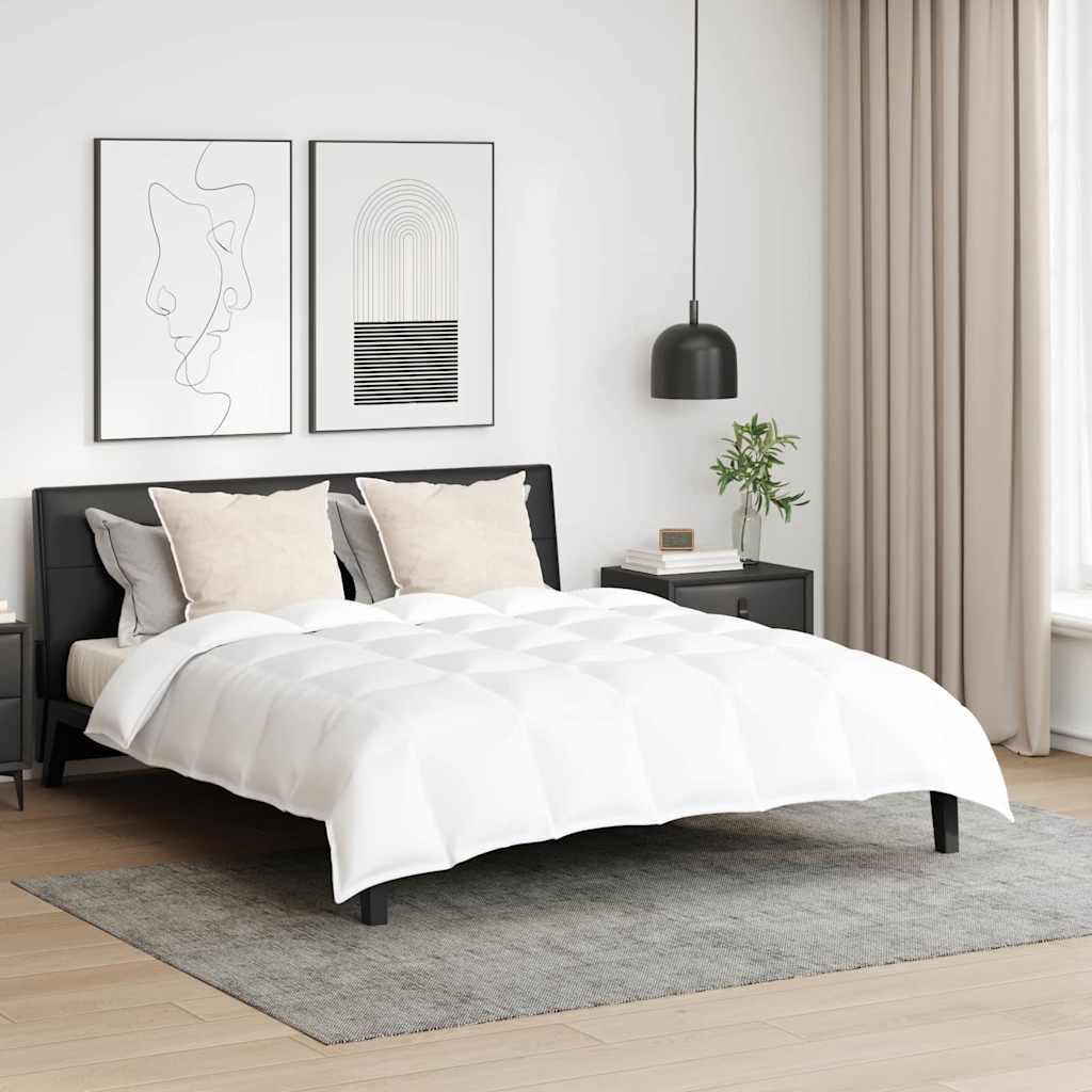 Dynebetræk sæt med dyne og 2 puder - hvid, dun/fjer, 240 × 220 cm