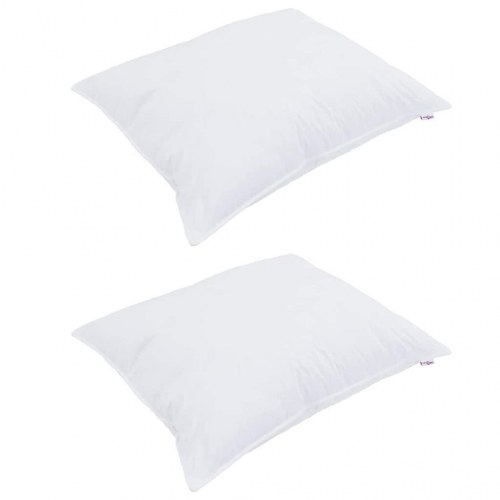 Dyne med pude 3 stk Hvid Mikrofiber