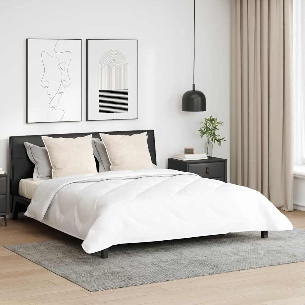 Dyne- og pudessæt 3 dele - hvid mikrofiber 260 × 220 cm