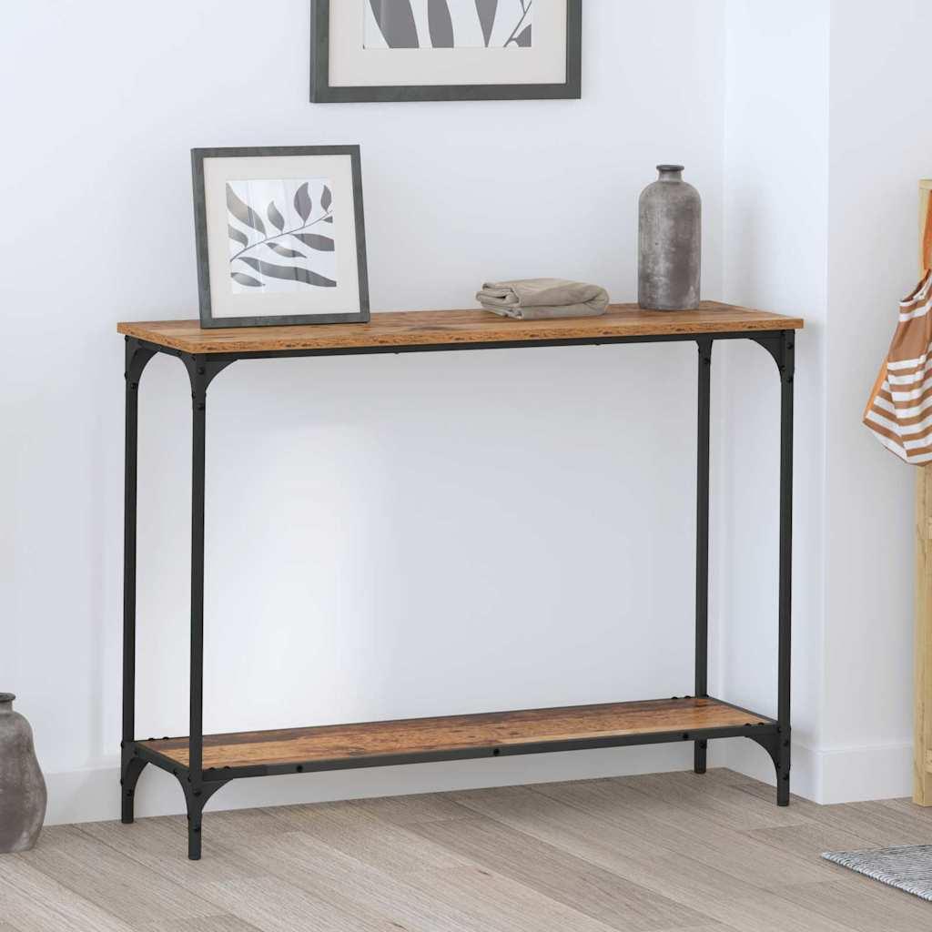 Konsolbord Gammelt træ 101 x 30.5 x 75 cm Konstrueret træ