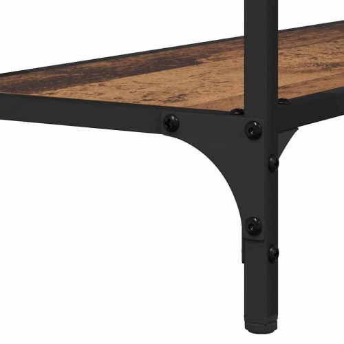 Konsolbord i gammelt trælook - 101 × 30,5 × 75 cm, konstrueret træ med stålramme