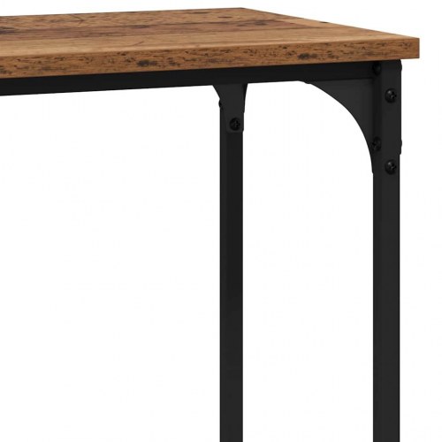 Konsolbord i gammelt trælook - 101 × 30,5 × 75 cm, konstrueret træ med stålramme