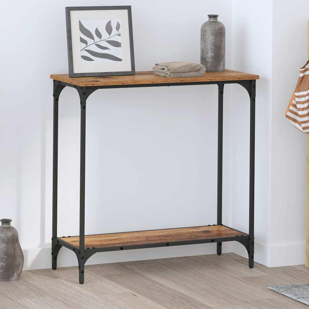 Konsolbord Gammelt træ 75 x 30.5 x 75 cm Konstrueret træ