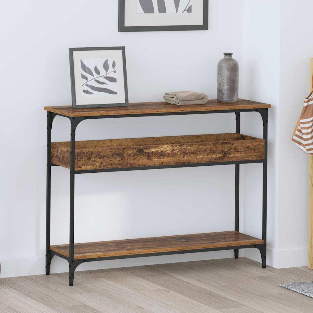 Konsolbord Gammelt træ 100 x 29 x 75 cm Konstrueret træ