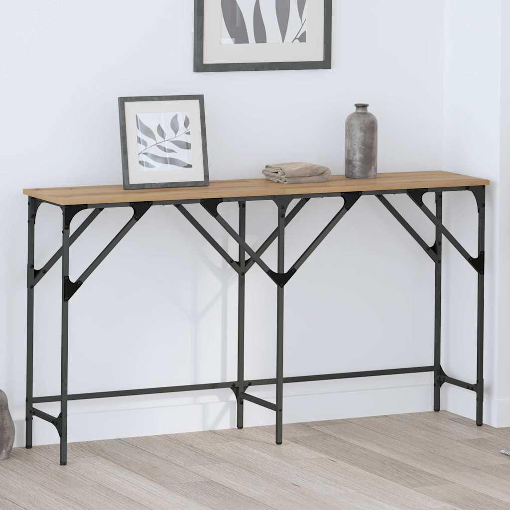 Konsolbord artisan eg 140 x 29 x 75 cm Konstrueret træ