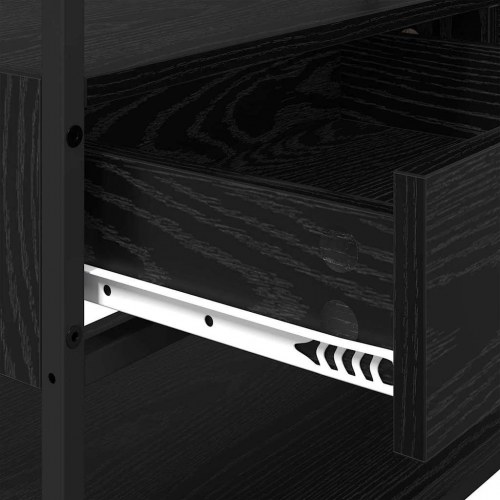 Garderobeskab i sort eg 89 x 39 x 184,5 cm