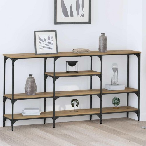 Konsolbord artisan eg 160 x 29 x 80 cm Konstrueret træ