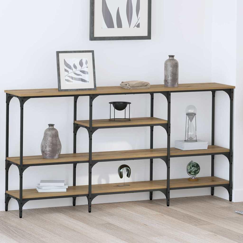 Konsolbord artisan eg 160 x 29 x 80 cm Konstrueret træ