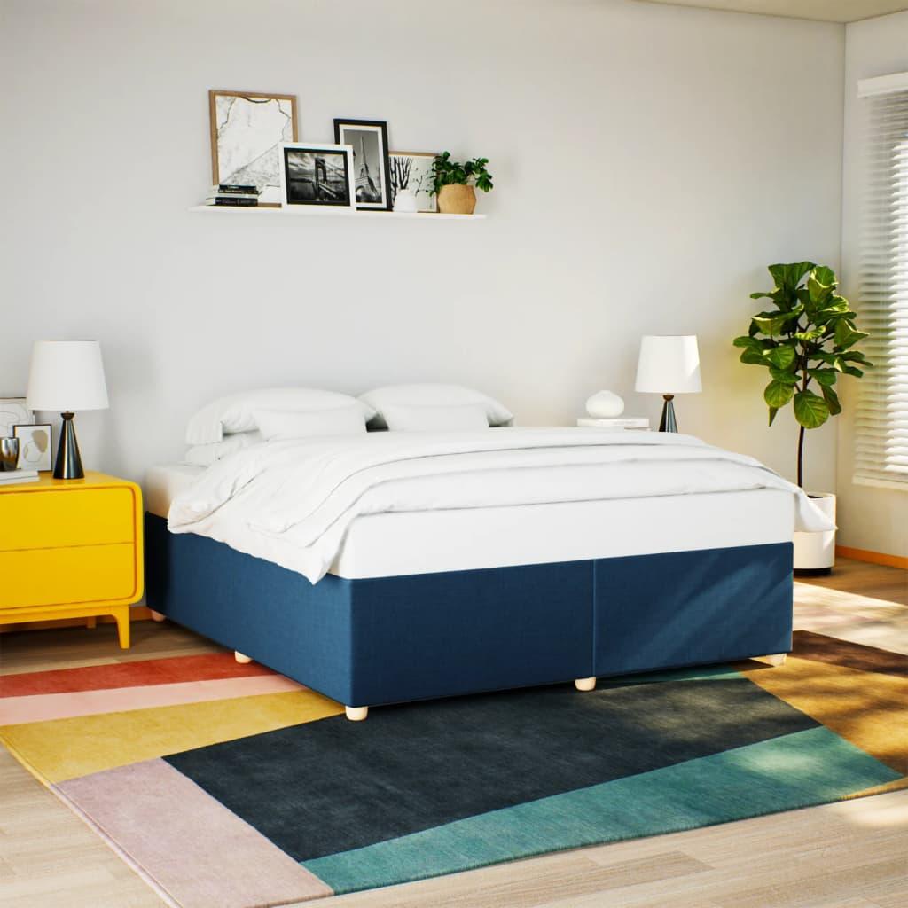 Sengeramme uden madras 180x200 cm stof blå