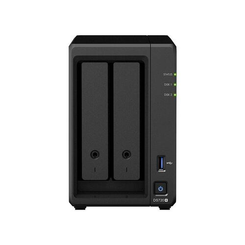NAS-netværkslagring Synology DS720+ Sort