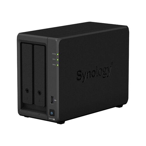 NAS-netværkslagring Synology DS720+ Sort