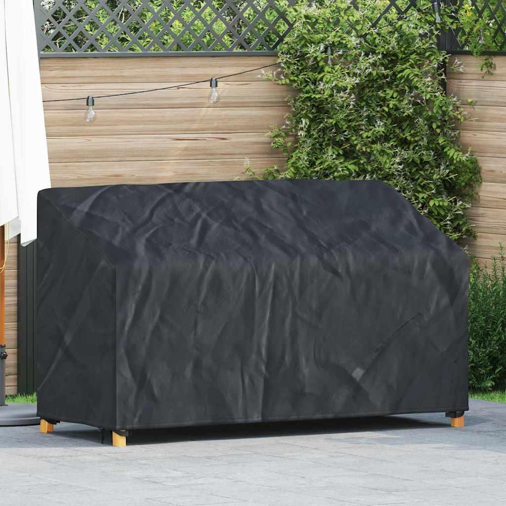 HavebÃ¦nkkappe i sort 165 Ã 70 Ã 65/94 cm - 210D oxford stof, vandtÃ¦t og UV-bestandig